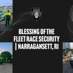SecurityRI patrol vehicles and officers providing condo security during the Blessing of the Fleet race in Narragansett, Rhode Island.