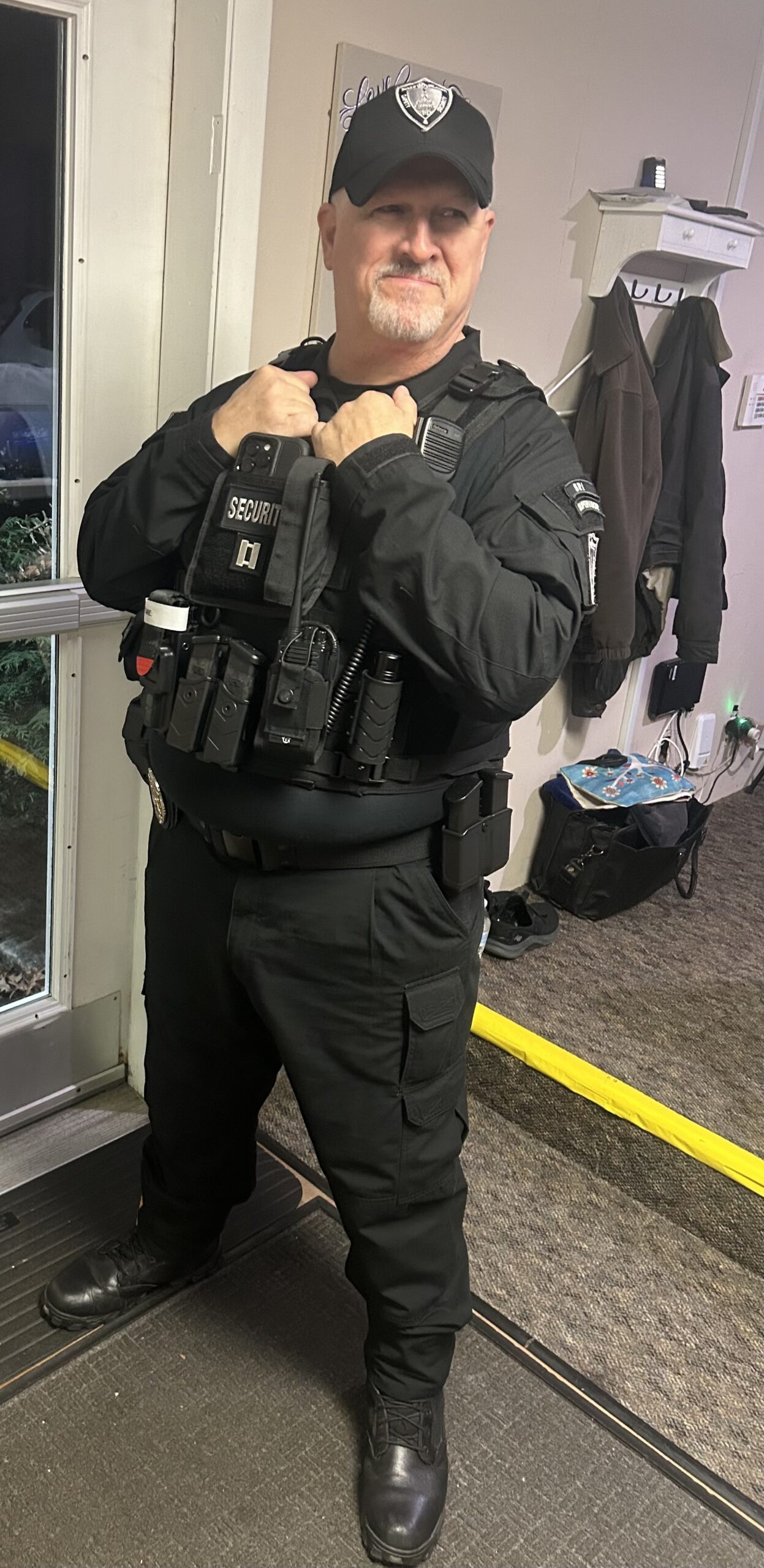 SecurityRI patrol officer Peter providing property protection and security services in Rhode Island