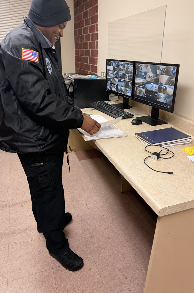 SecurityRI security officer at Rhode Island residential community