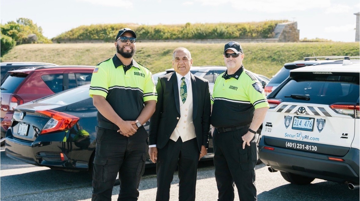 SecurityRI officer providing discreet protection at a private Rhode Island event